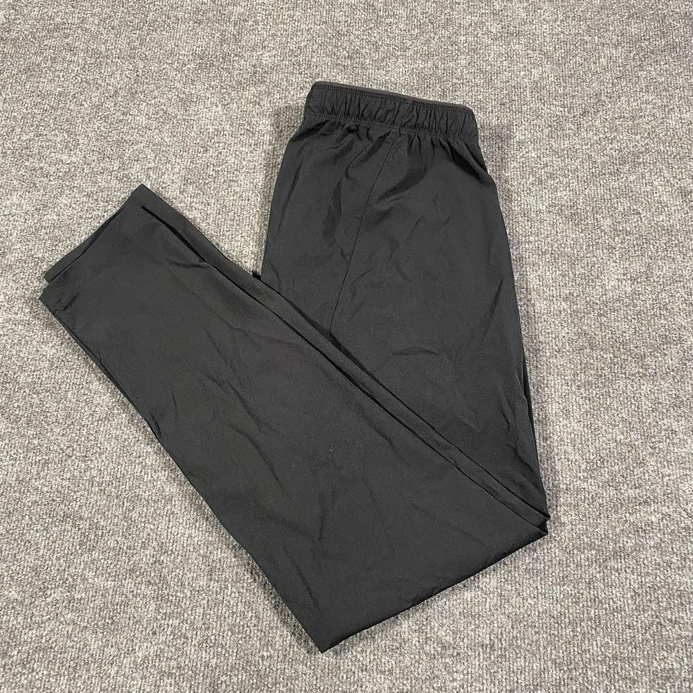 Paskho Pants Mens M Black Tech Minimalist Performance Stretch 32x32 Windbreaker
